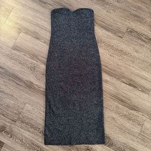 Abercrombie & Fitch Strapless Sparkle Midi Dress New